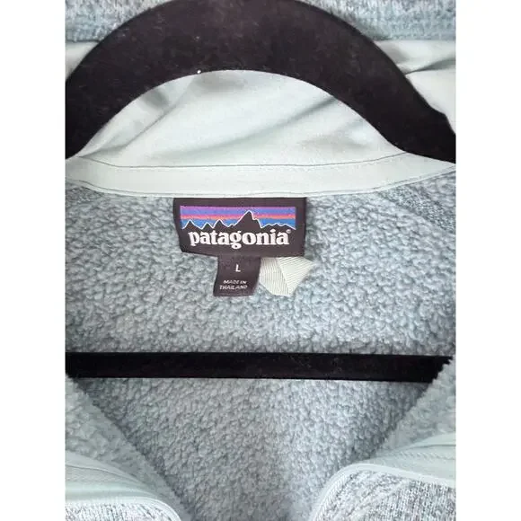 Patagonia Women's Better Sweater 1/4-Zip Fleece Pullover Teal Green-Size L - Picture 6 of 8